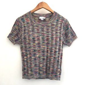 TEN SIXTY SHERMAN SHORT SLEEVE SWEATER XS